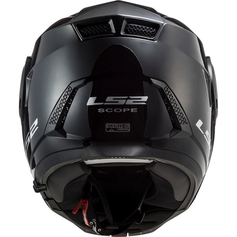 Felnyitható motoros sisak LS2 FF902 Scope Solid fénylő fekete