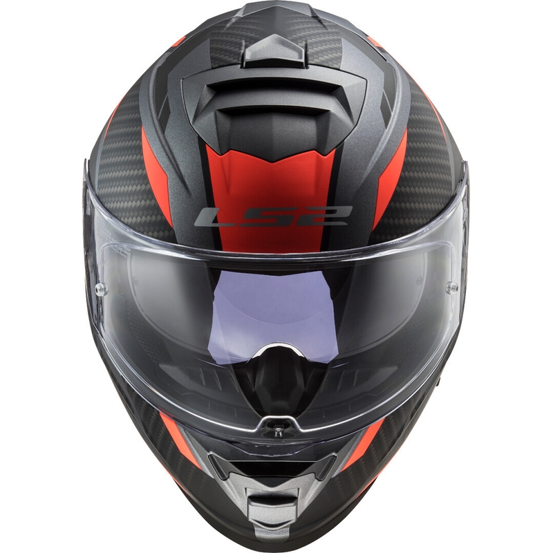 Zárt sisak LS2 FF800 Storm Racer ezüst-neon narancssárga
