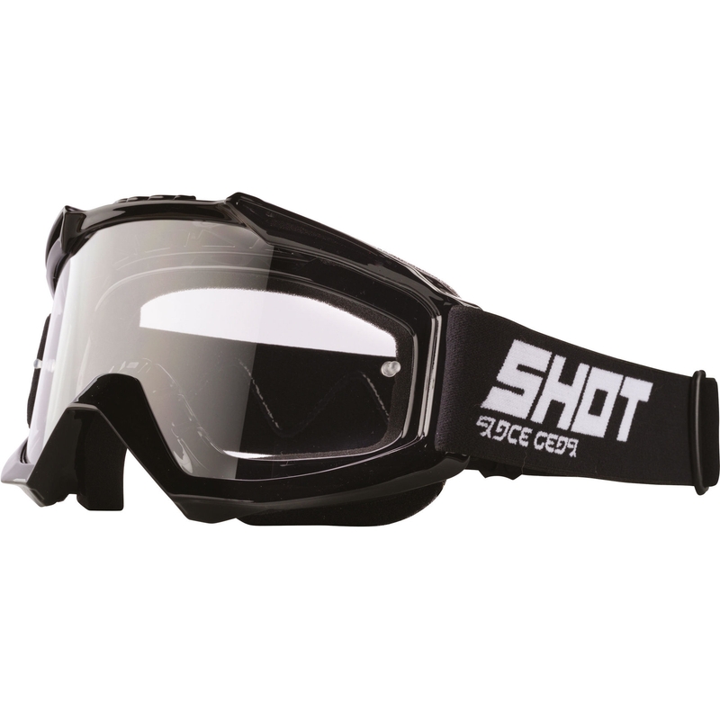 Motocross szemüveg shot Assault Solid Black