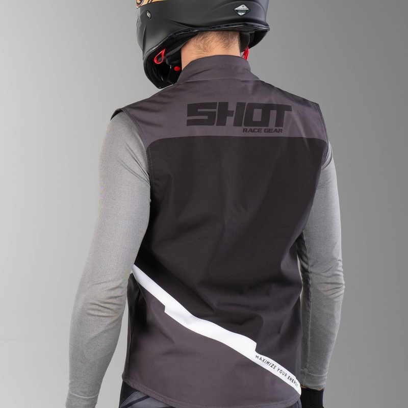 Softshell mellény Shot Lite fekete-szürke-fehér akció kiárusítás