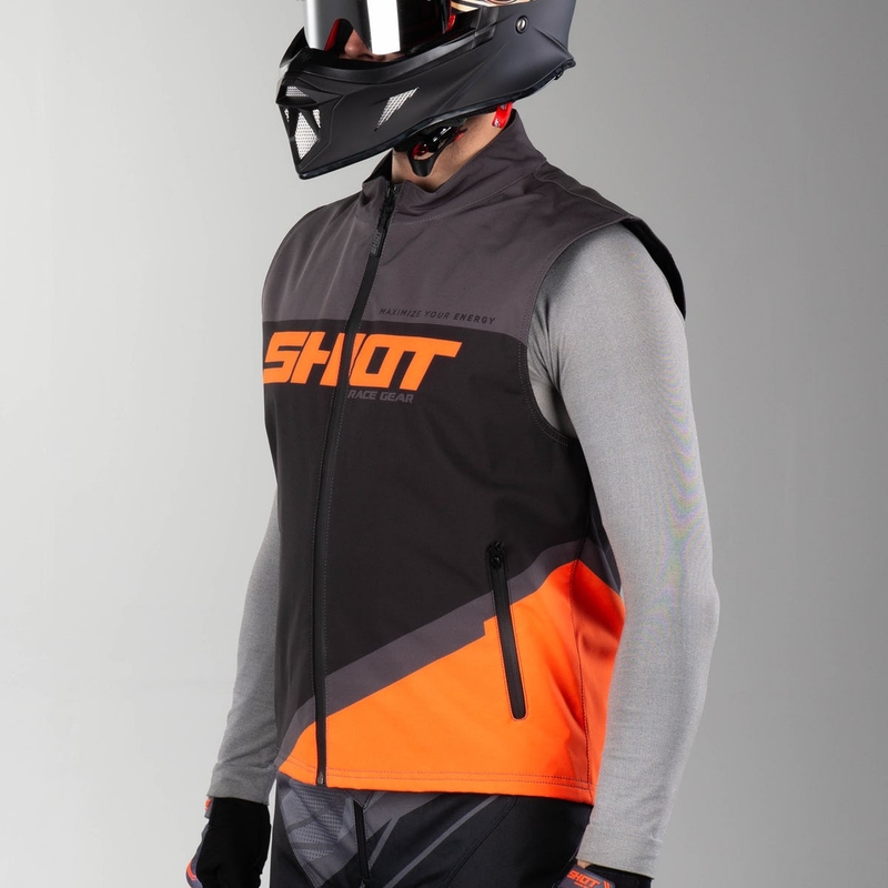 Softshell mellény Shot Lite fekete-szürke-fluo narancssárga eladás kiárusítás