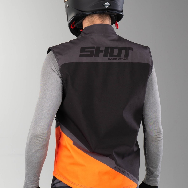 Softshell mellény Shot Lite fekete-szürke-fluo narancssárga eladás kiárusítás