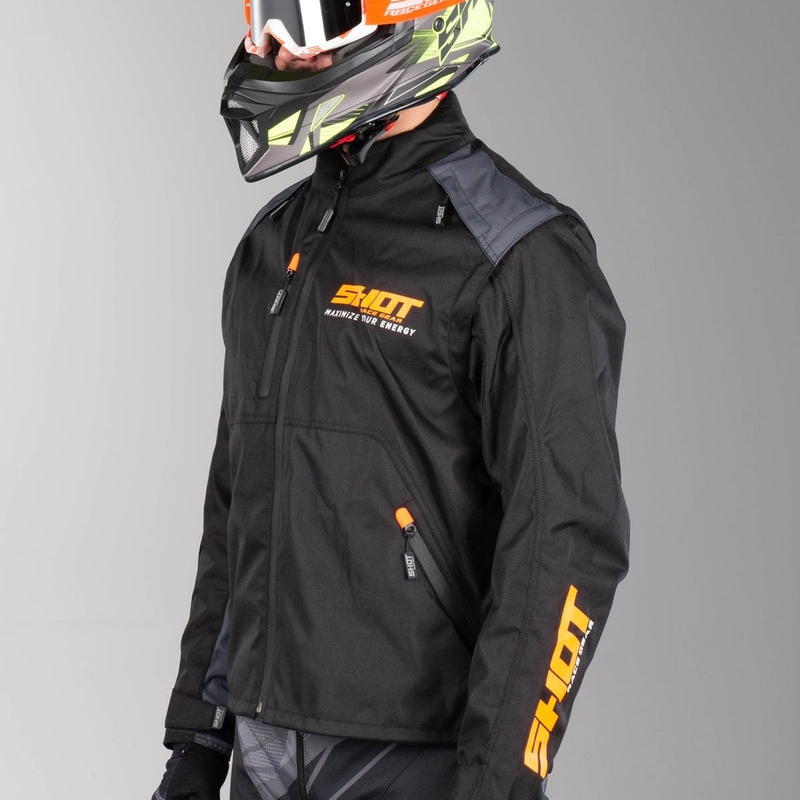 Jacket Shot Kapcsolat fekete-fluo narancs akció kiárusítás