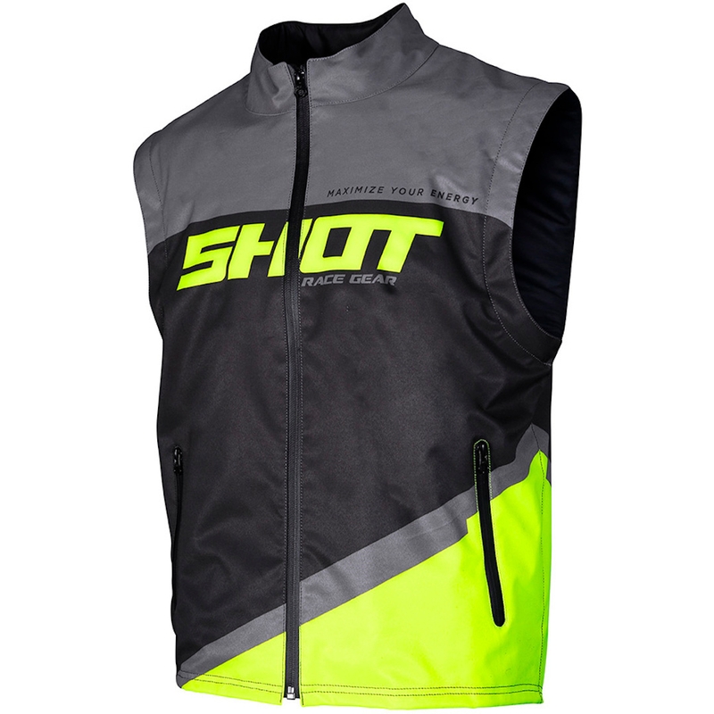 Softshell mellény Shot Lite fekete-szürke-fluo sárga kiárusítás