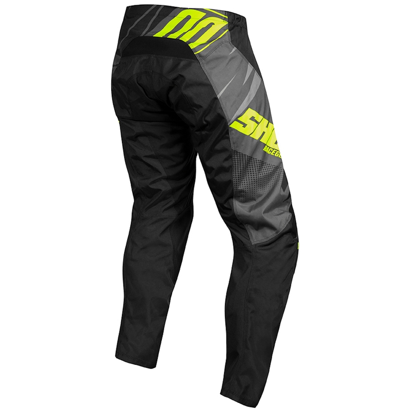 Gyerekek motocross nadrág Lőtt Devo Ventura fekete-szürke-fluo sárga