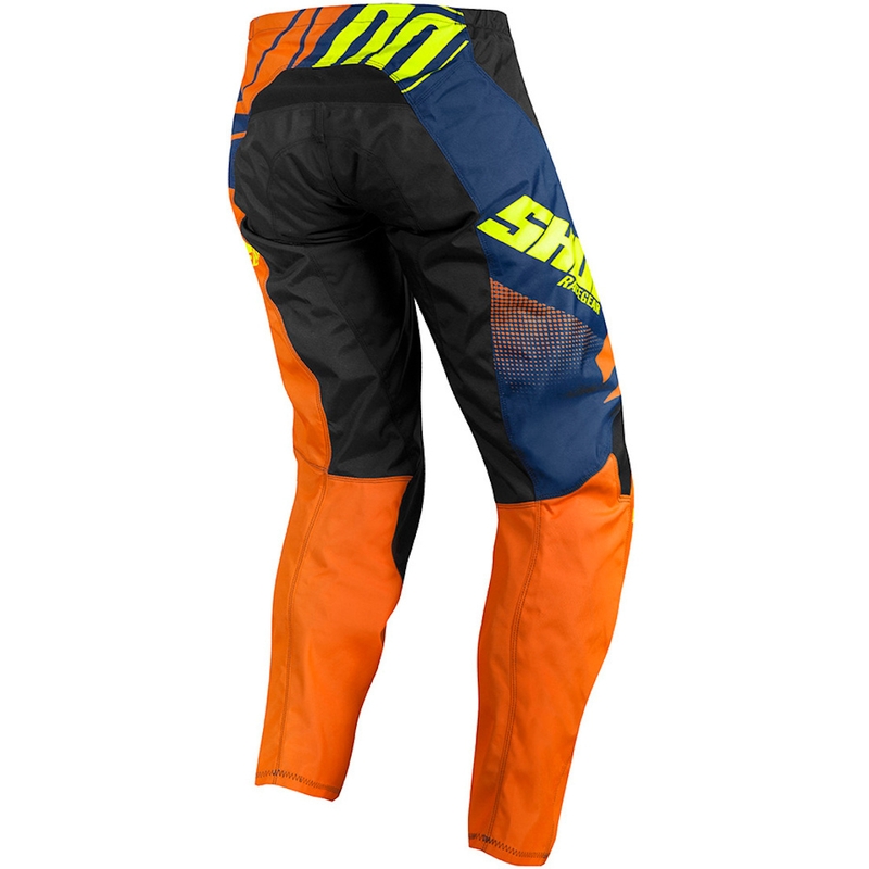 Gyerekek Motocross nadrág lőtt Devo Ventura narancs-kék-fluo sárga