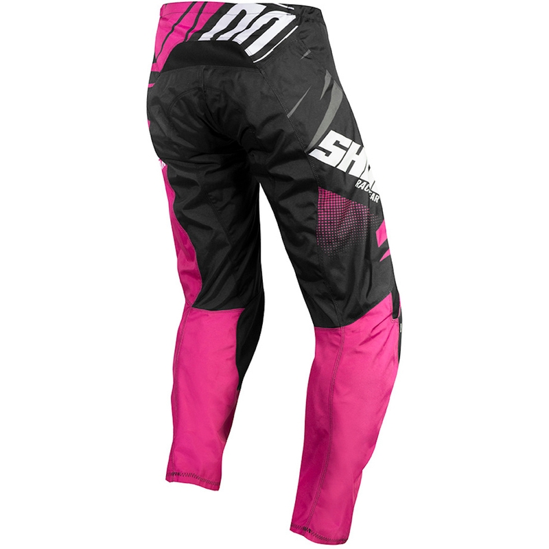 Gyerek motocross nadrág Shot Devo Ventura rózsaszín-fekete-fehér