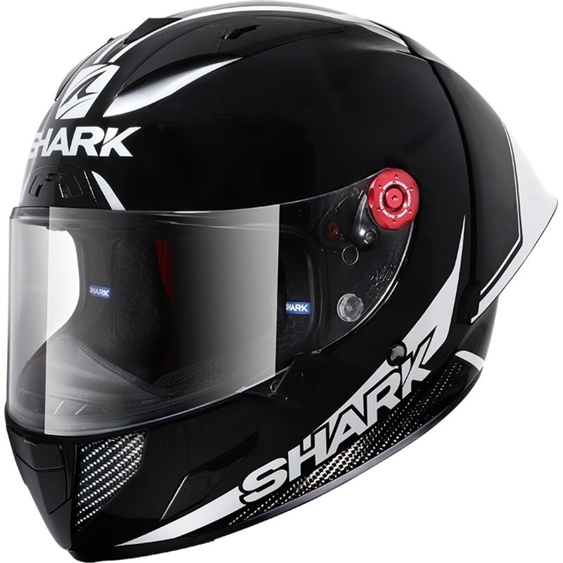 Integrált sisak SHARK RACE-R PRO GP 30. évforduló fekete-fehér