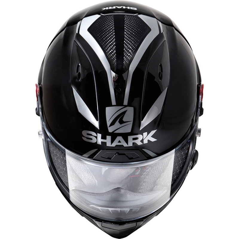 Integrált sisak SHARK RACE-R PRO GP 30. évforduló fekete-fehér