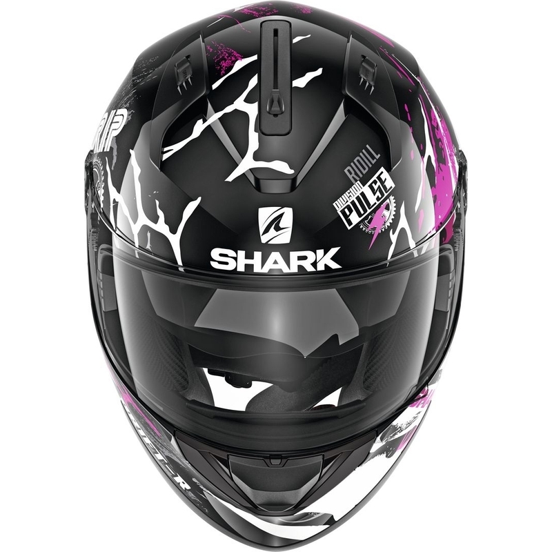 Integrált sisak SHARK RIDILL 1.2 Drift-R fekete-fehér-rózsaszín