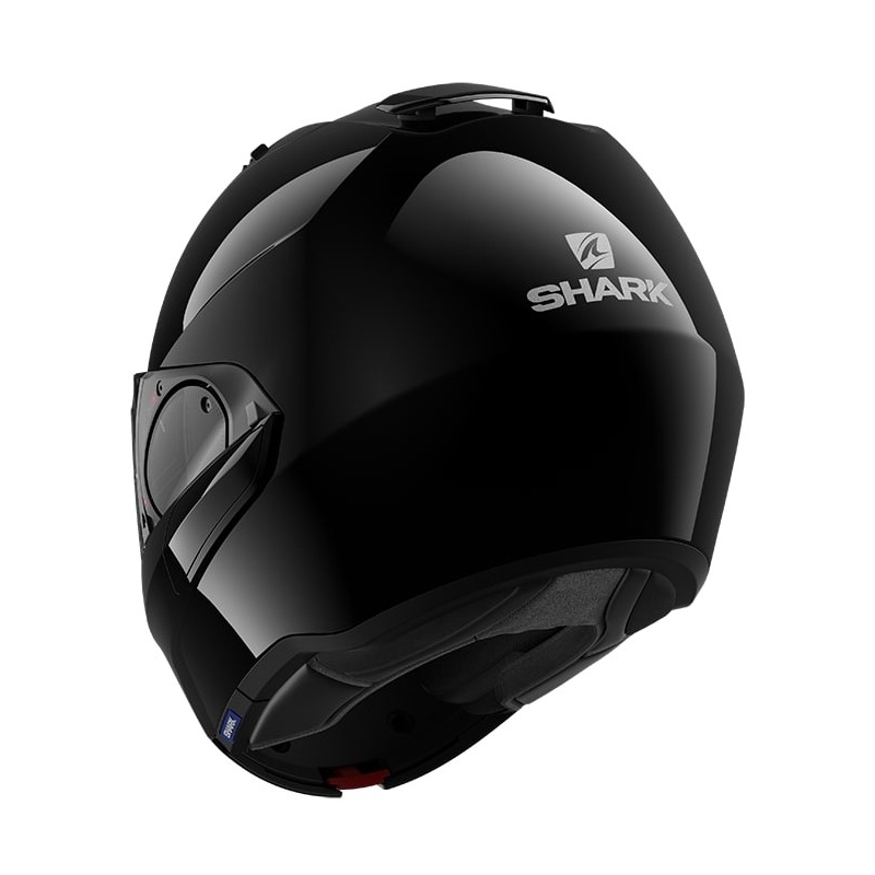 Flip sisak SHARK EVO-ES Üres fekete fényes