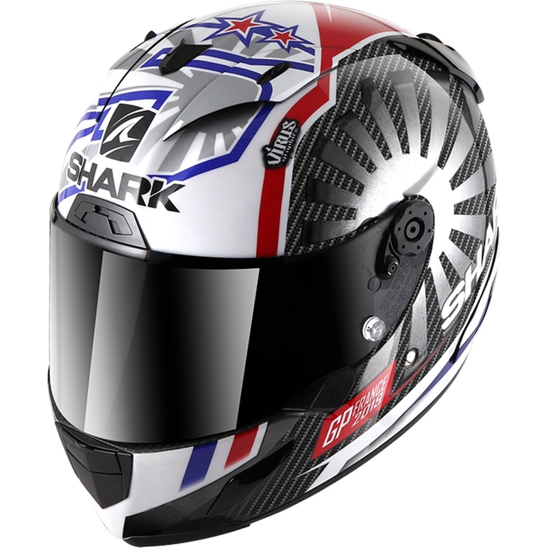 Integrált sisak SHARK RACE-R PRO CARBON Zarco GP De France Replica 2019