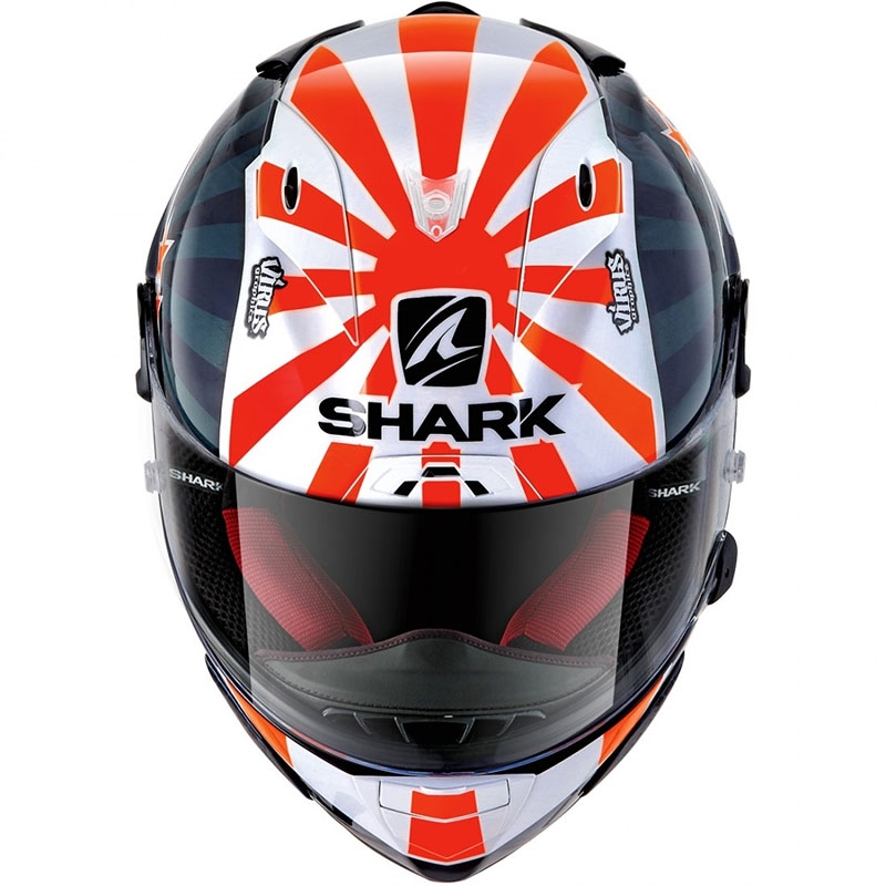 Integrált sisak SHARK RACE-R PRO Zarco Replica 2019 kék-fehér-narancssárga akció kiárusítás