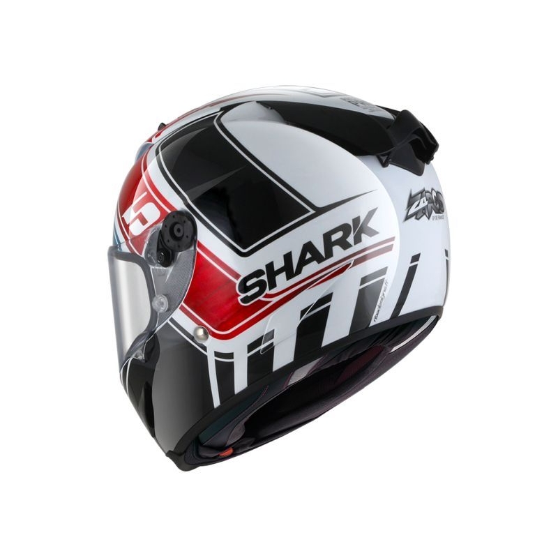 Integrált sisak SHARK RACE-R PRO Zarco GP De France Replika fekete-fehér-kék-piros