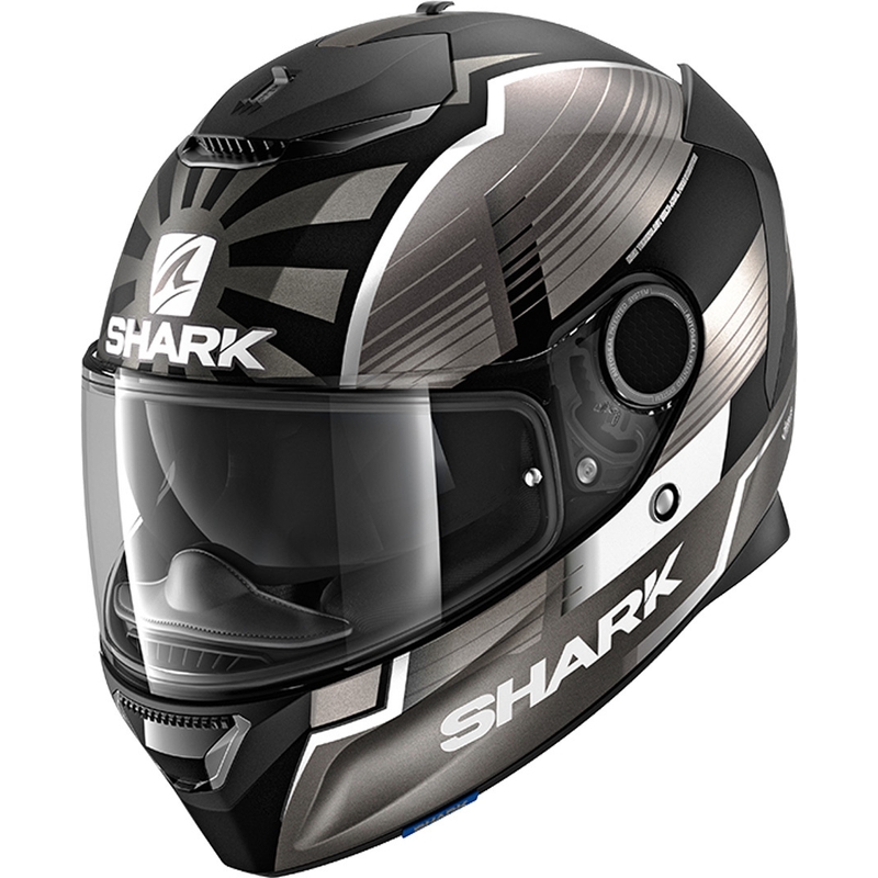 Integrált sisak SHARK SPARTAN 1.2 Zarco Malaysia GP Mat fekete-ezüst-antracit eladás kiárusítás