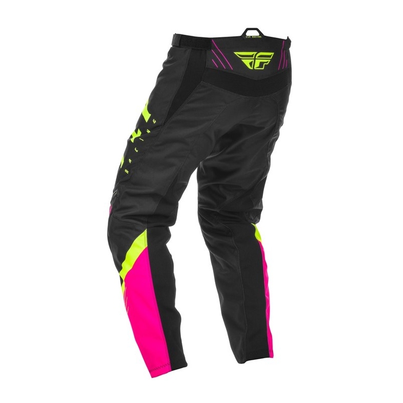 Motocross Pants FLY Racing F-16 2020 Rózsaszín-Fekete-Fluo Sárga