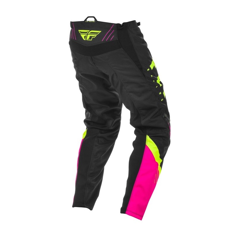 Motocross Pants FLY Racing F-16 2020 Rózsaszín-Fekete-Fluo Sárga