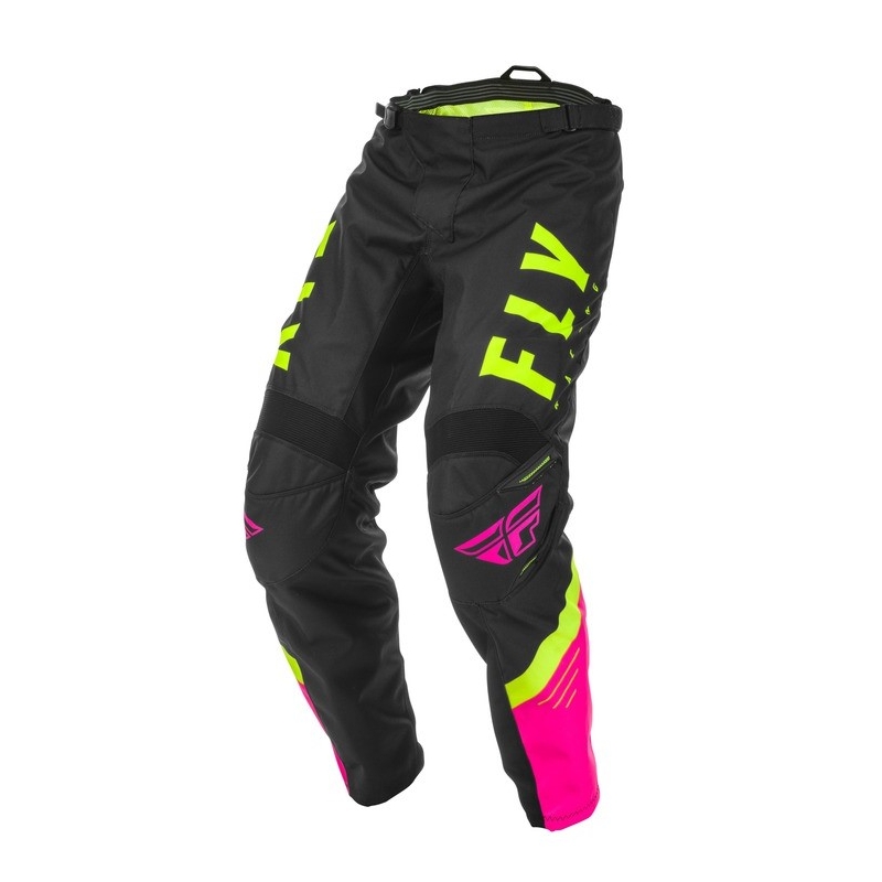 Motocross Pants FLY Racing F-16 2020 Rózsaszín-Fekete-Fluo Sárga