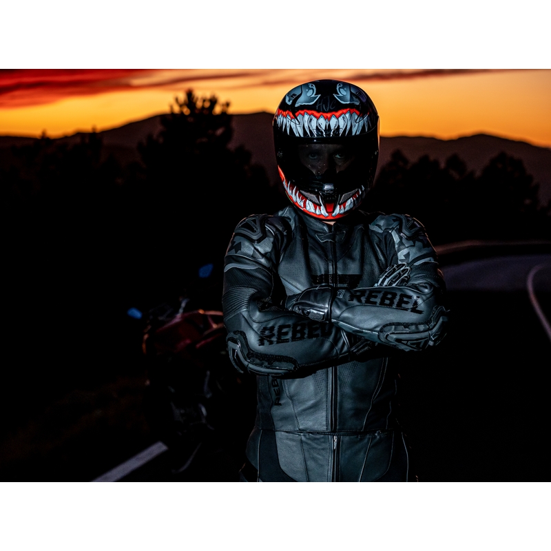 Rebelhorn Rebel motoros kabát  fekete kiárusítás