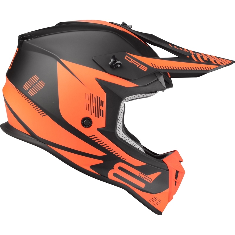 Motocross sisak Lazer OR-3 PP3 fekete-fluo piros