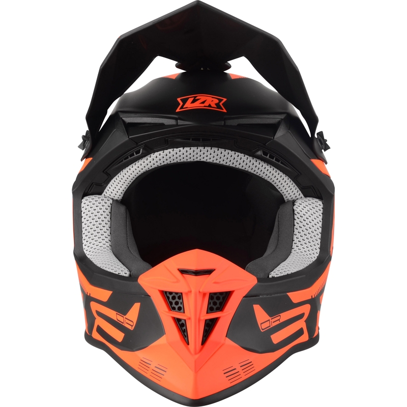 Motocross sisak Lazer OR-3 PP3 fekete-fluo piros