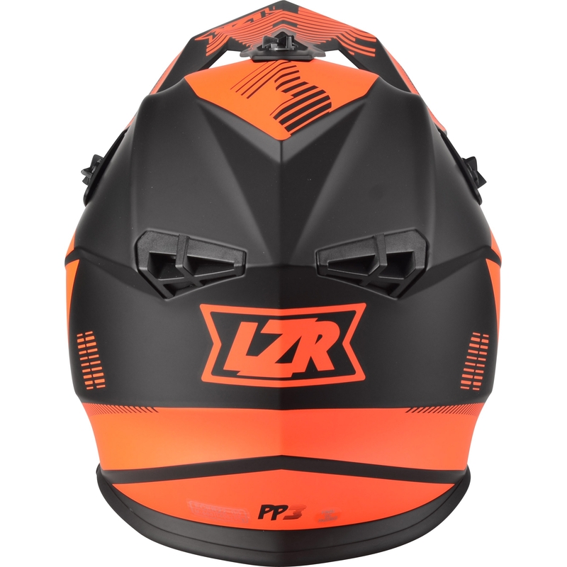 Motocross sisak Lazer OR-3 PP3 fekete-fluo piros