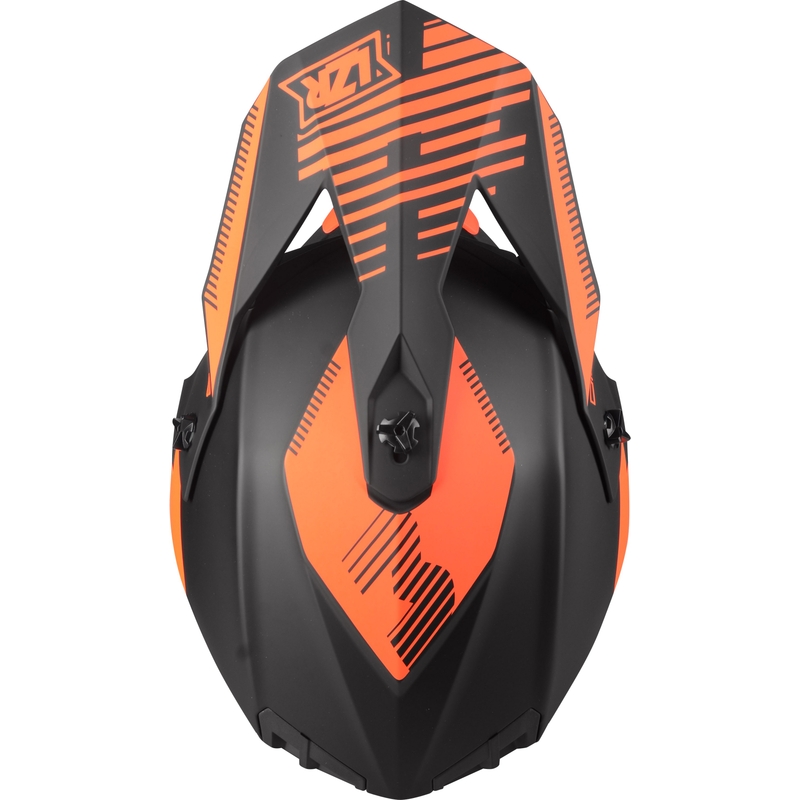 Motocross sisak Lazer OR-3 PP3 fekete-fluo piros