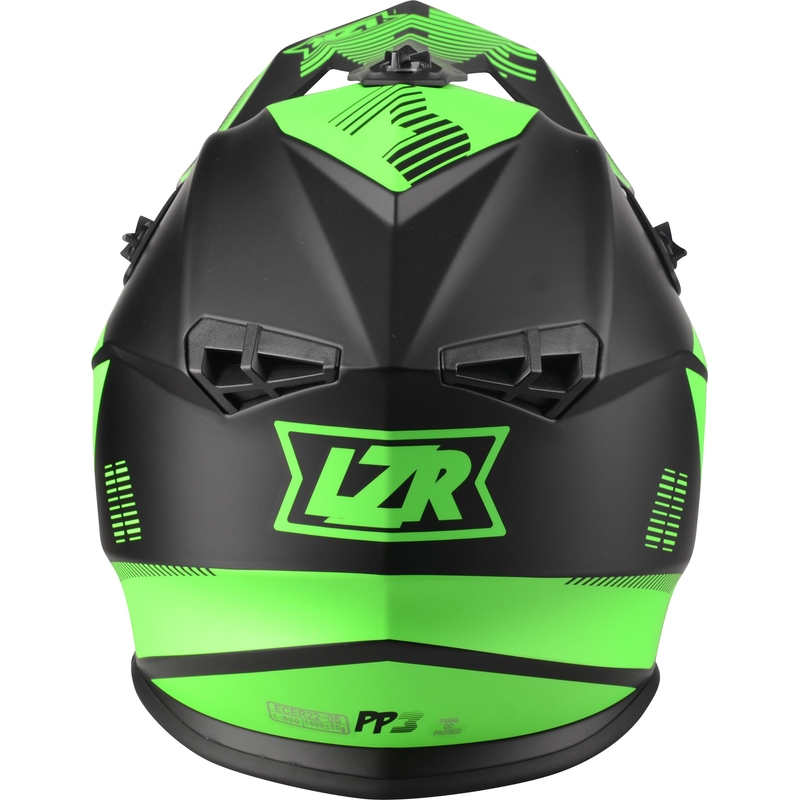 Motocross sisak Lazer OR-3 PP3 fekete-fluo zöld
