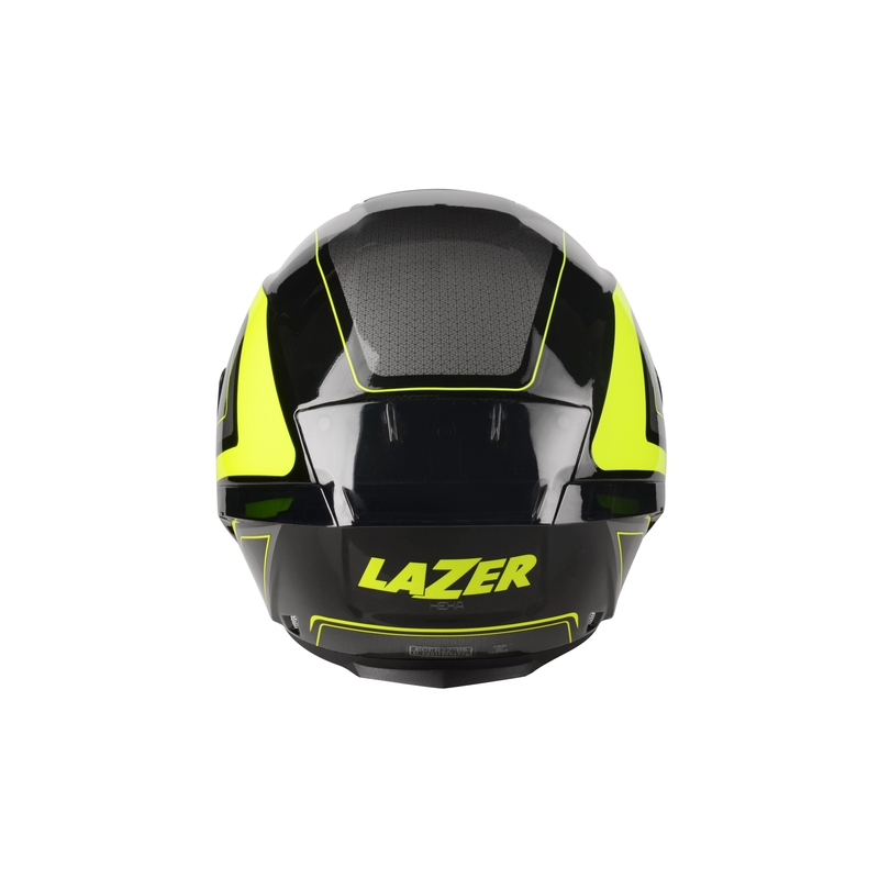Nyitott motoros sisak Lazer Tango S Hexa fekete-fluo sárga