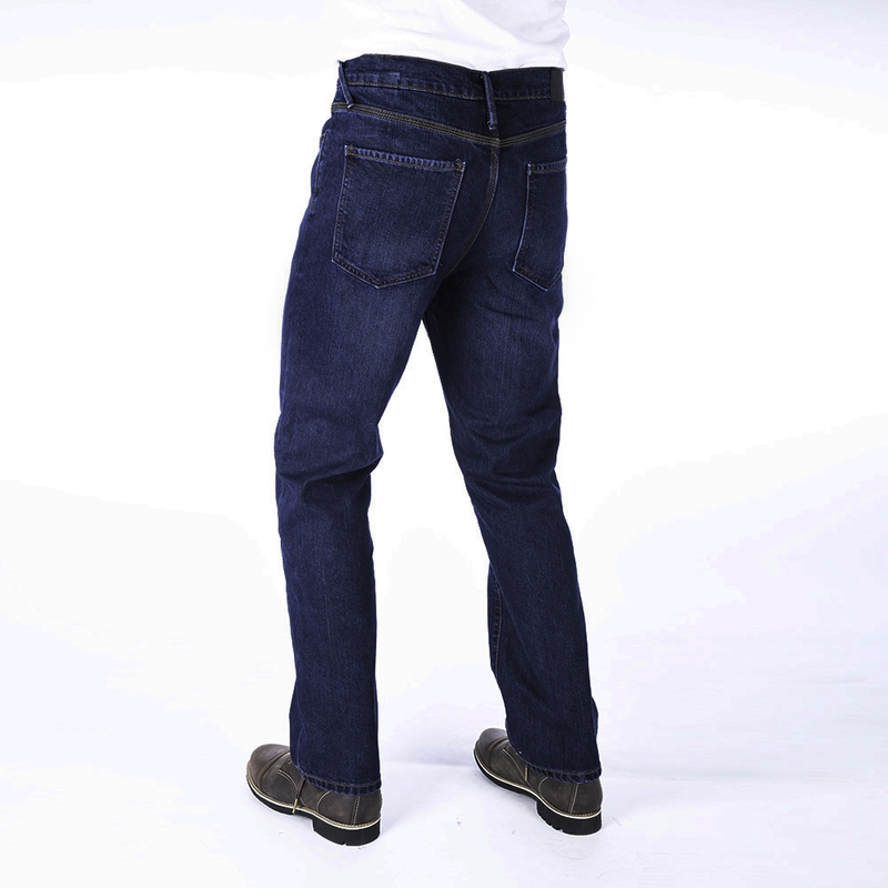 Rövidített motoros farmer Oxford Original Approved Jeans mosott kék akció
