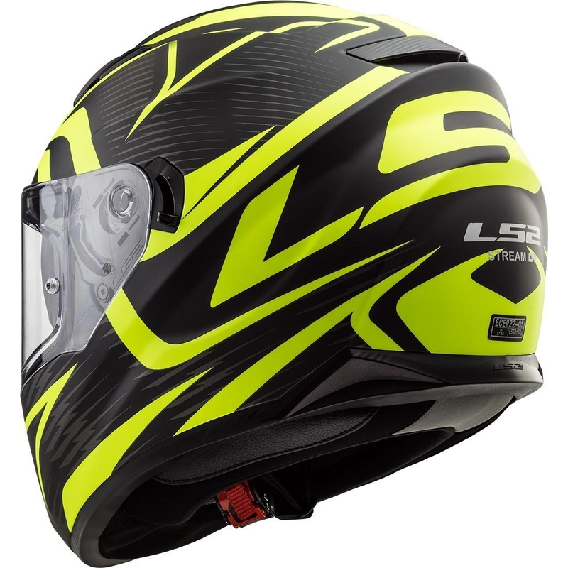 Integrált motoros sisak LS2 FF320 Stream Evo Jink fekete-fluo sárga