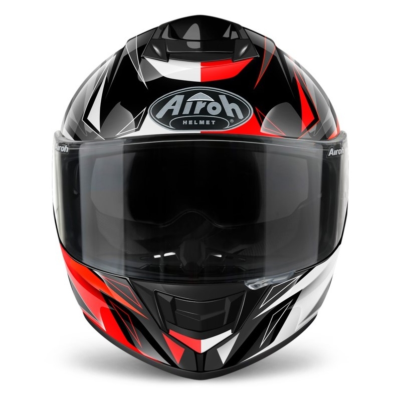 Integrált motoros sisak Airoh ST 501 Thunder piros-fekete-fehér-szürke