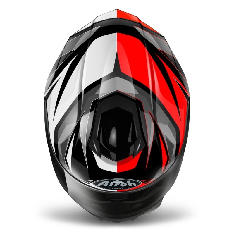 Integrált motoros sisak Airoh ST 501 Thunder piros-fekete-fehér-szürke