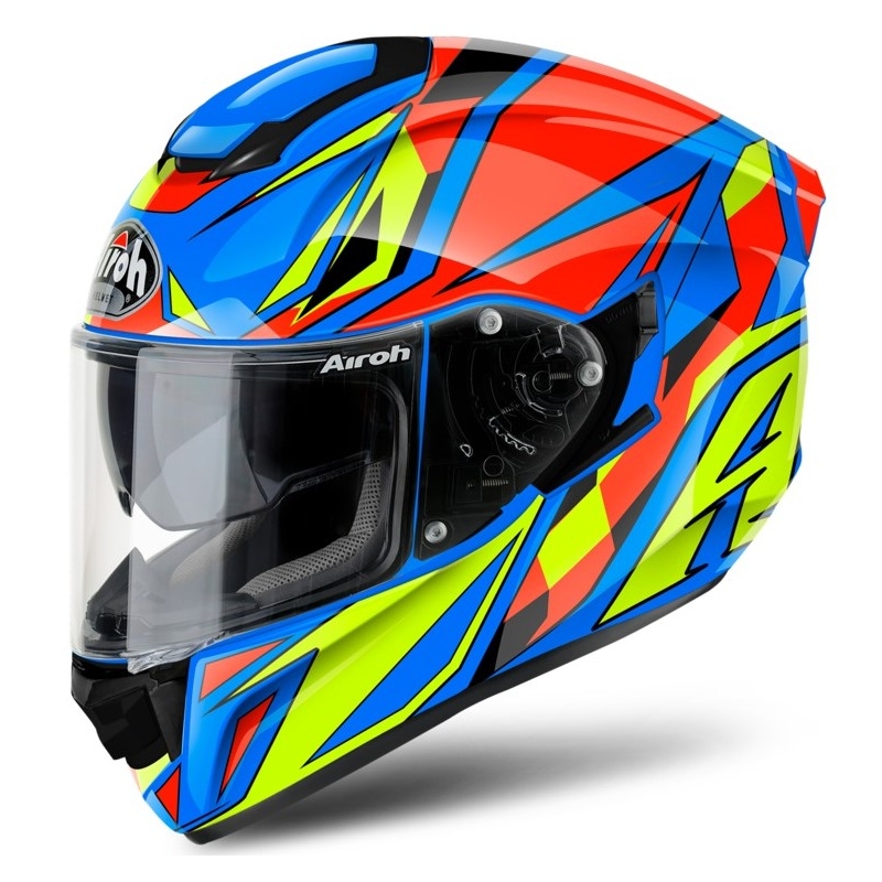 Integrált motoros sisak Airoh ST 501 Thunder kék-sárga-piros