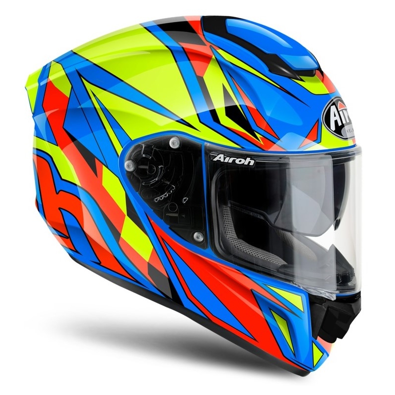 Integrált motoros sisak Airoh ST 501 Thunder kék-sárga-piros