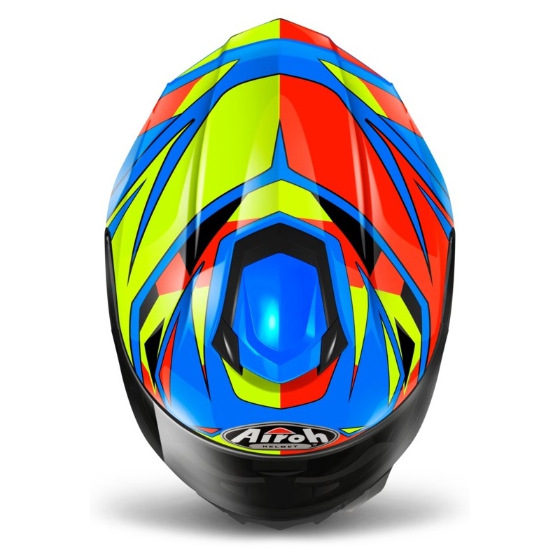 Integrált motoros sisak Airoh ST 501 Thunder kék-sárga-piros