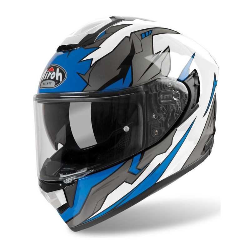 Integrált motoros sisak Airoh ST 501 Bionic fehér-kék