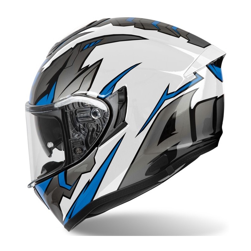 Integrált motoros sisak Airoh ST 501 Bionic fehér-kék