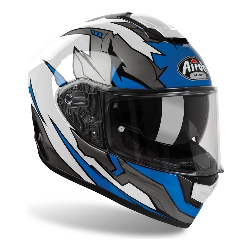 Integrált motoros sisak Airoh ST 501 Bionic fehér-kék