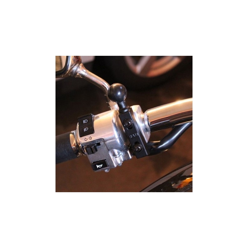 RAM tartó 1"-es csappal a motorkerékpár fék/kuplungkar foglalatához
