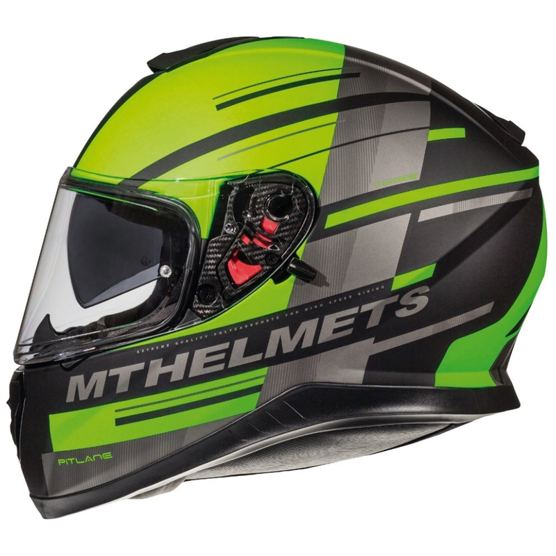 Integrált motoros sisak MT Thunder 3 SV Pitlane fekete-fluo zöld akció kiárusítás