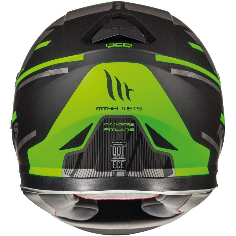 Integrált motoros sisak MT Thunder 3 SV Pitlane fekete-fluo zöld akció kiárusítás