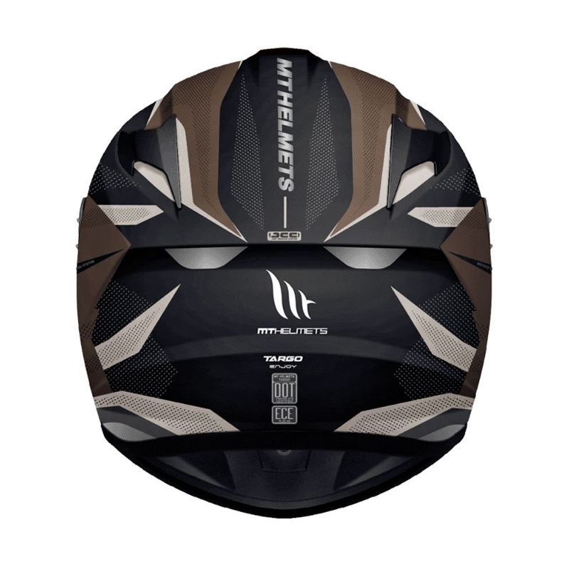 Integrált motoros sisak MT Targo Élvezze a fekete-barnát