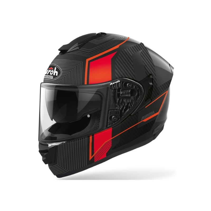 Integrált motoros sisak Airoh ST 501 Alfa fekete-szürke-piros akció kiárusítás