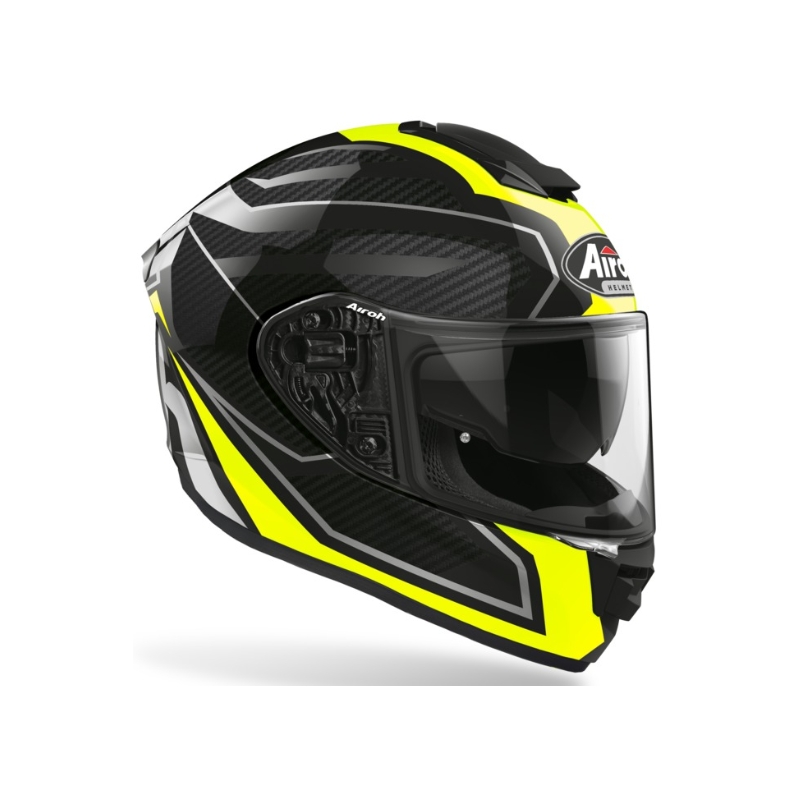 Integrált motoros sisak Airoh ST 501 Prime fekete-szürke-fluo sárga