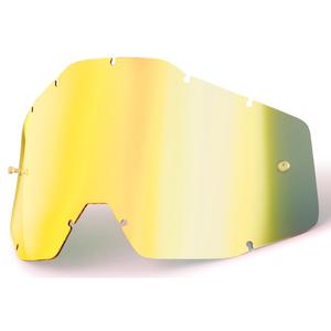 Arany króm plexi Motocross szemüveghez 100% Racecraft /Accuri / Strata