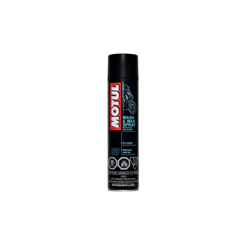 Műanyagápoló spray Motul E9 Wash Wax 400 ml