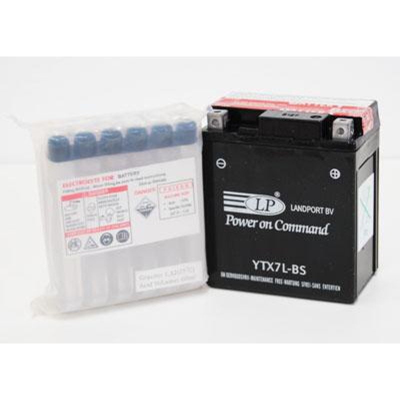 Karbantartást nem igénylő akkumulátor Landport YTX7L-BS, 12V 6Ah