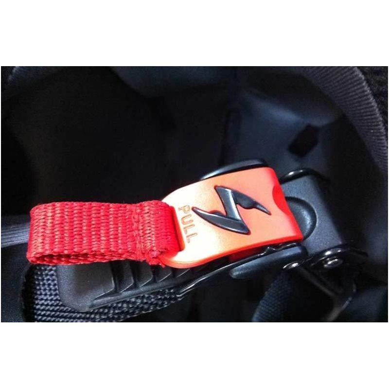 Motoros sisak integrált Scorpion EXO-500 AIR fehér-piros