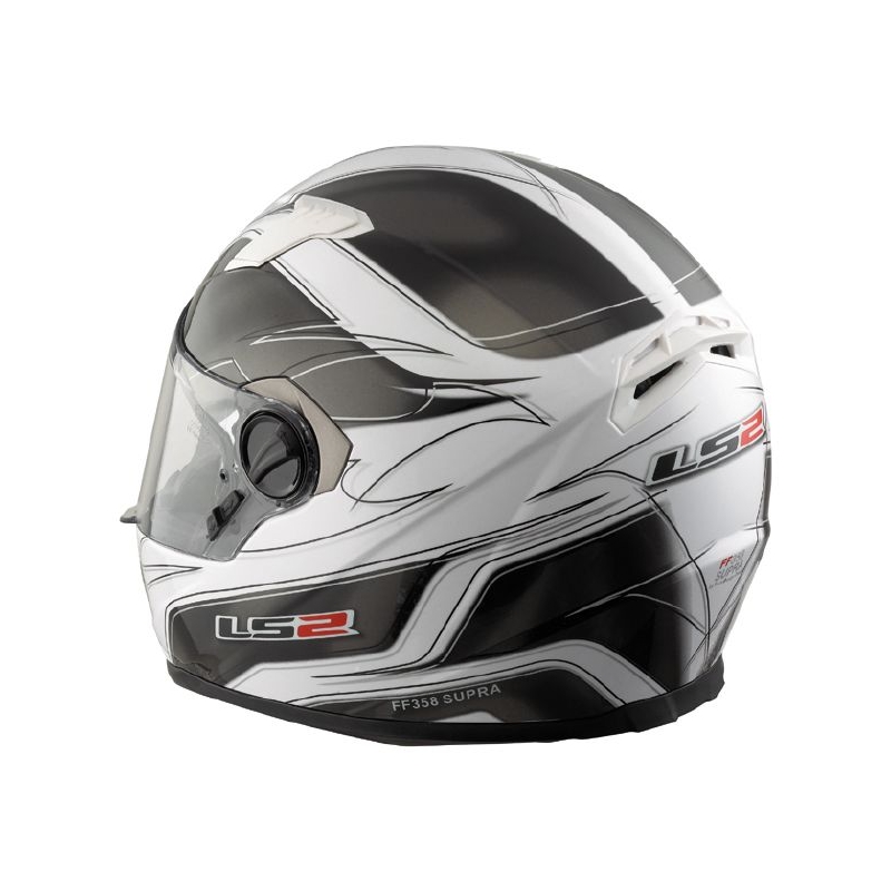Přilba na motorku LS2 Supra černo bílá výprodej